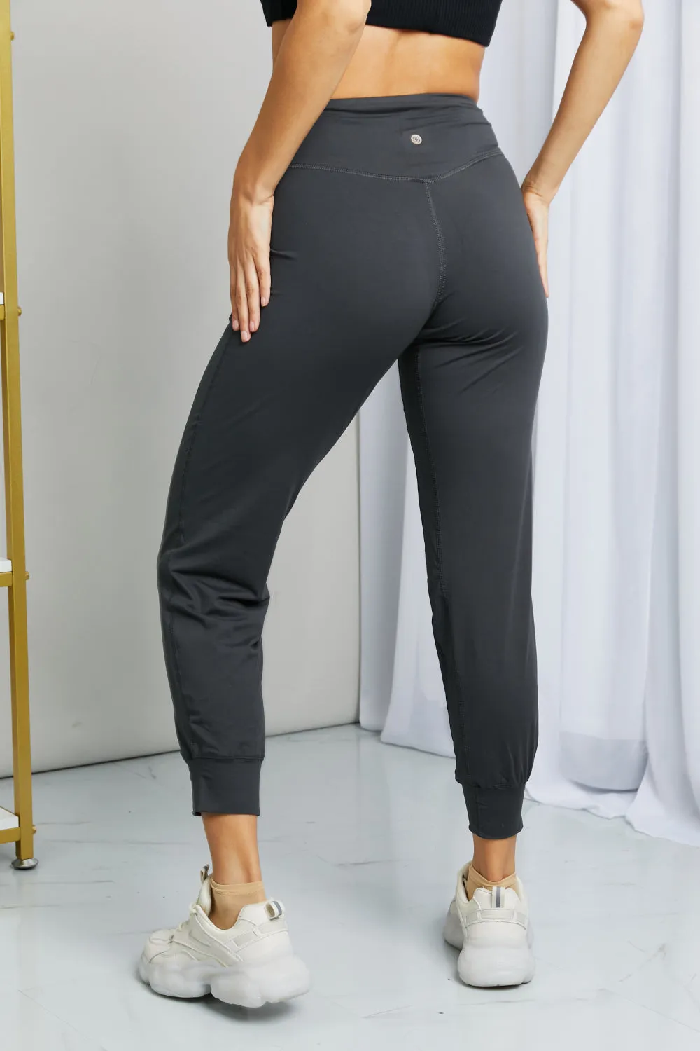 Blue Zone Planet |  Leggings Depot Full Size Wide Waistband Cropped Joggers