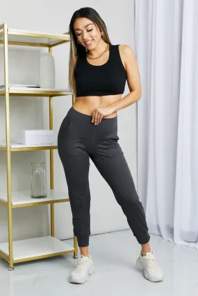 Blue Zone Planet |  Leggings Depot Full Size Wide Waistband Cropped Joggers