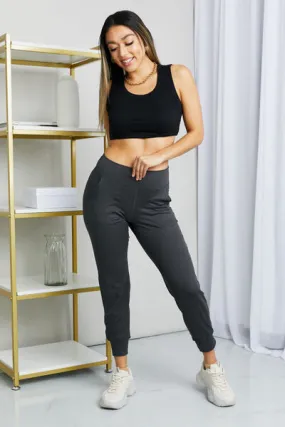Charlize Leggings Depot Full Size Wide Waistband Cropped Joggers -- Deal of the day!