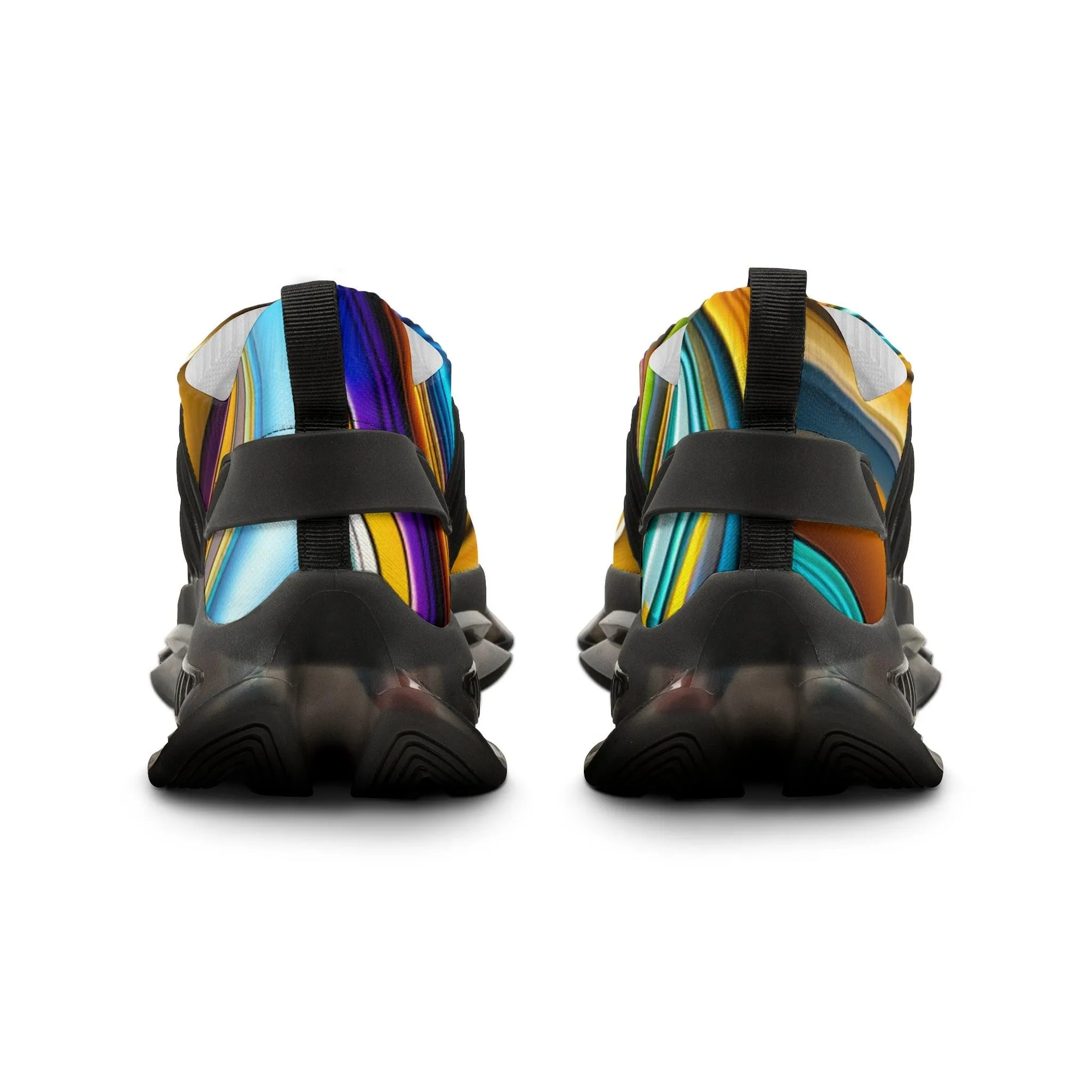 ColorSwirled Men's Mesh Sneakers