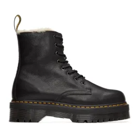 Dr. Martens Black Jadon Faux-Fur Lined Boots