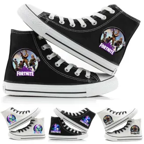Fortnite High Top Shoes Sneakers Unisex Kids Adult Running Sports Shoes Fortnite Gifts