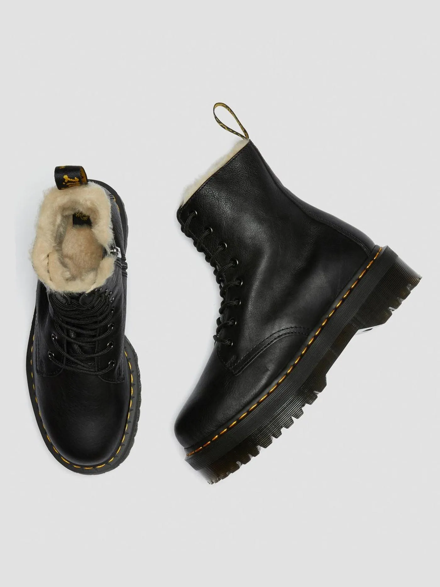 Jadon Fur Lined Pisa Black Boots
