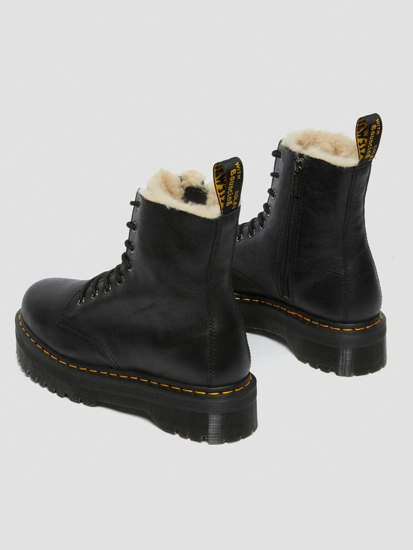 Jadon Fur Lined Pisa Black Boots