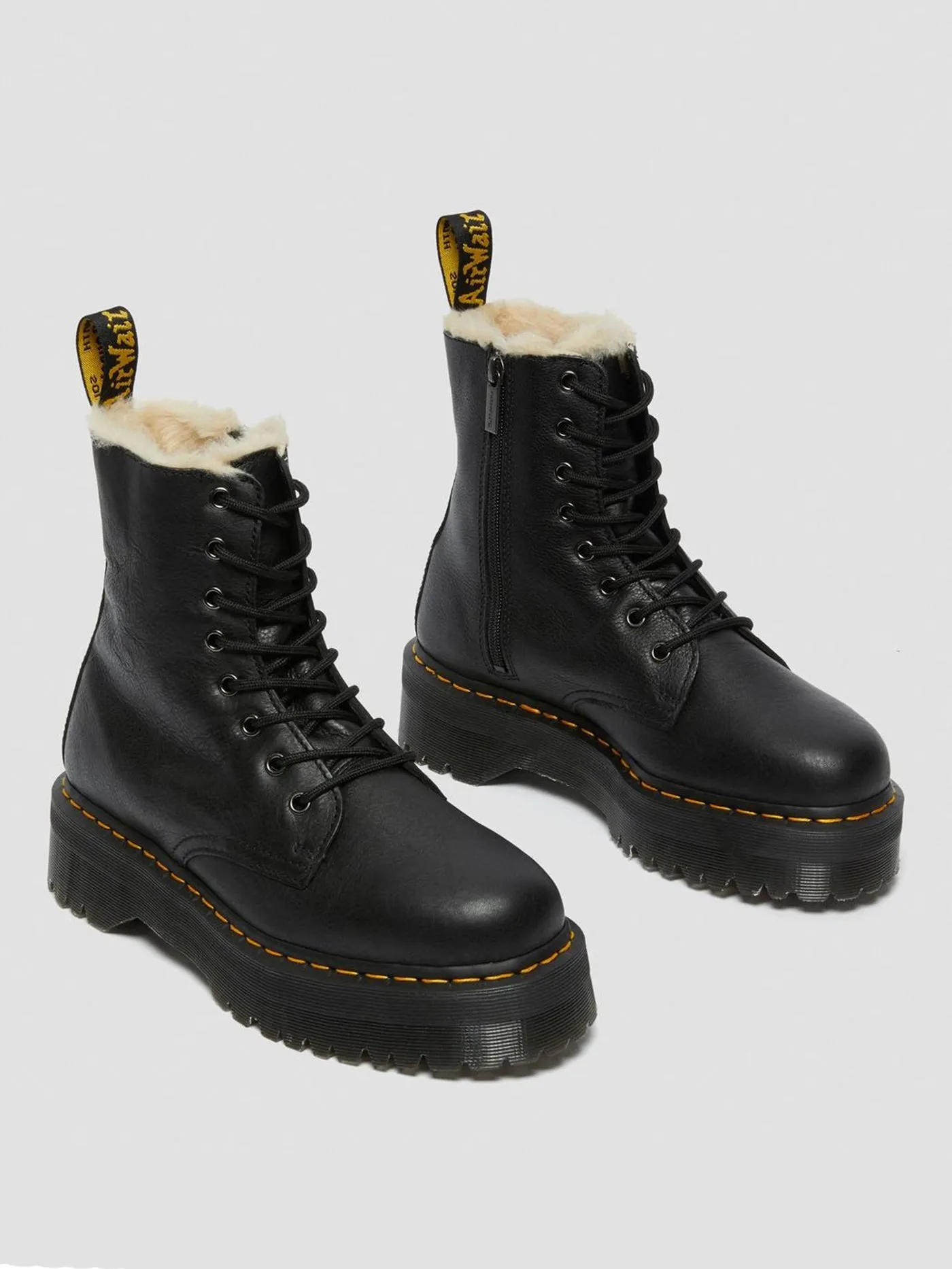 Jadon Fur Lined Pisa Black Boots