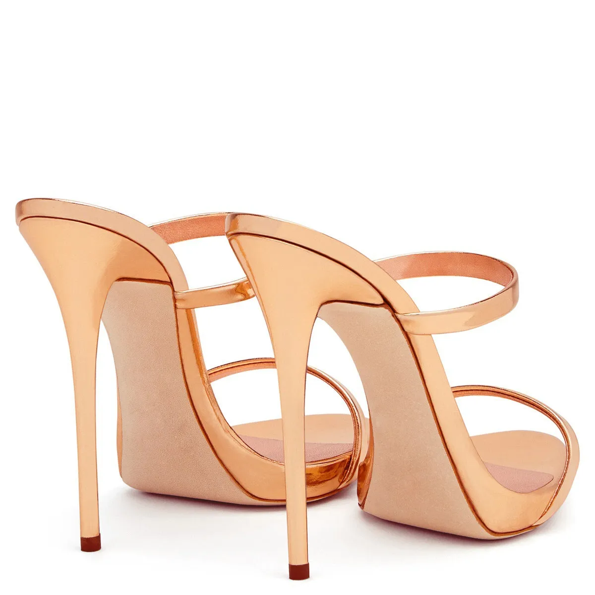 kamames High Heels, Ribbons, Fine Heels, Golden Champagne, Party Banquet Shoes Made By Hand.
