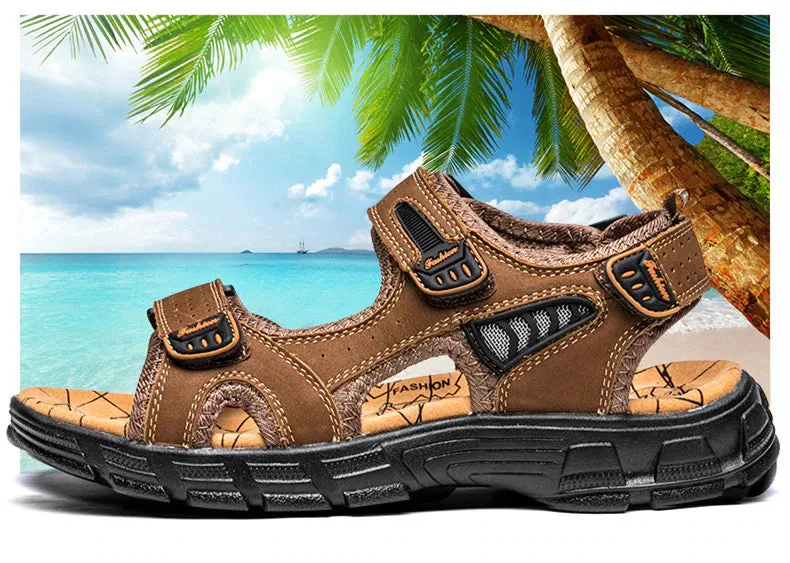 Lightweight Genuine Leather Men's Sandals