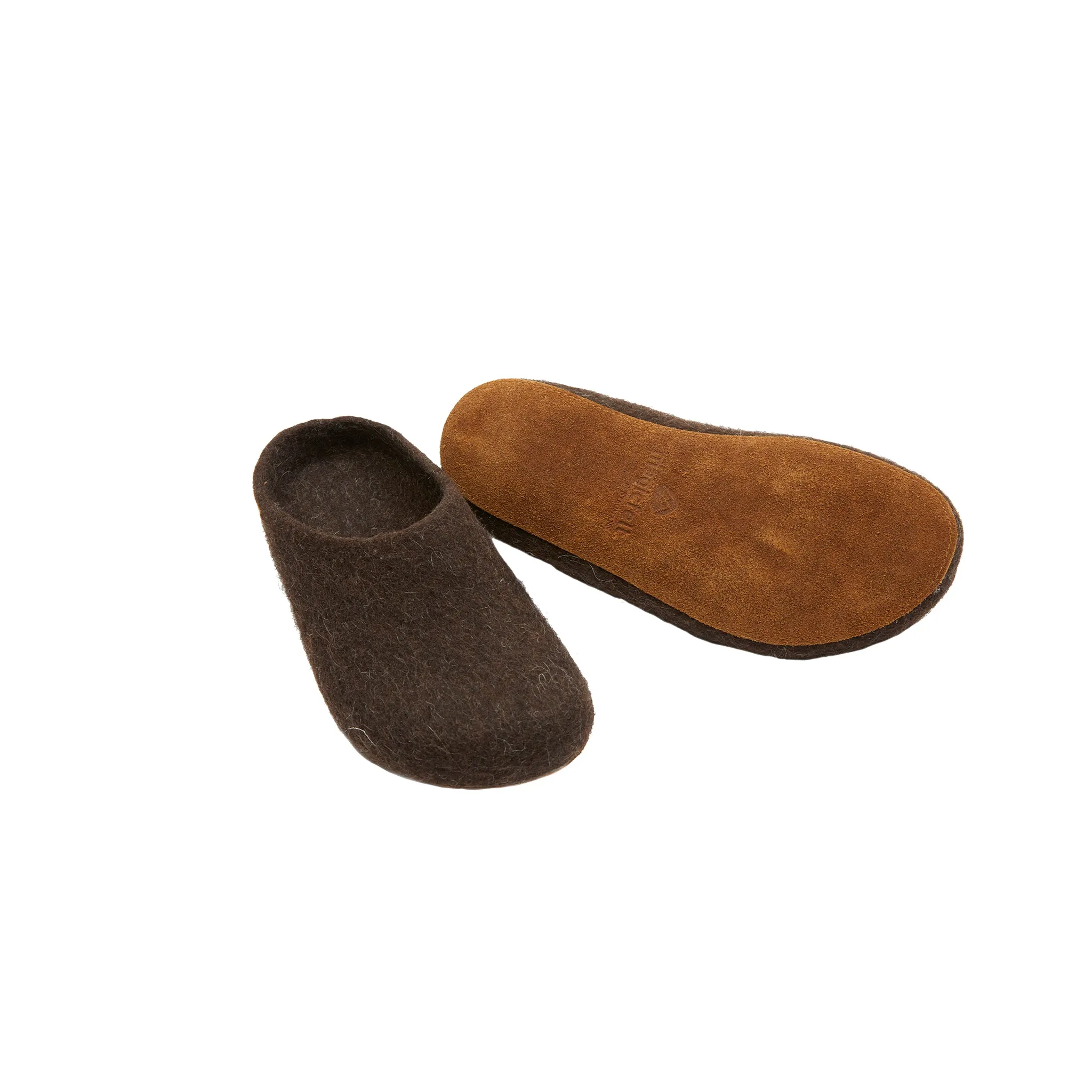 Magicfelt Yak Wool Slippers in Brown