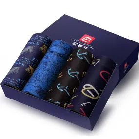 Men's Ultra Soft Underwear Printed Boxers - 4 Pack
