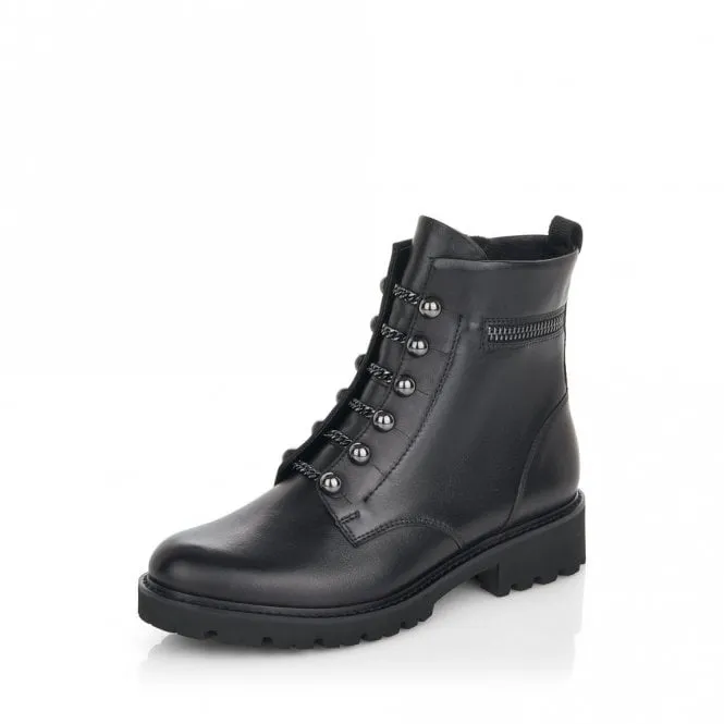 Remonte Womens Fur Lined Boots - Black