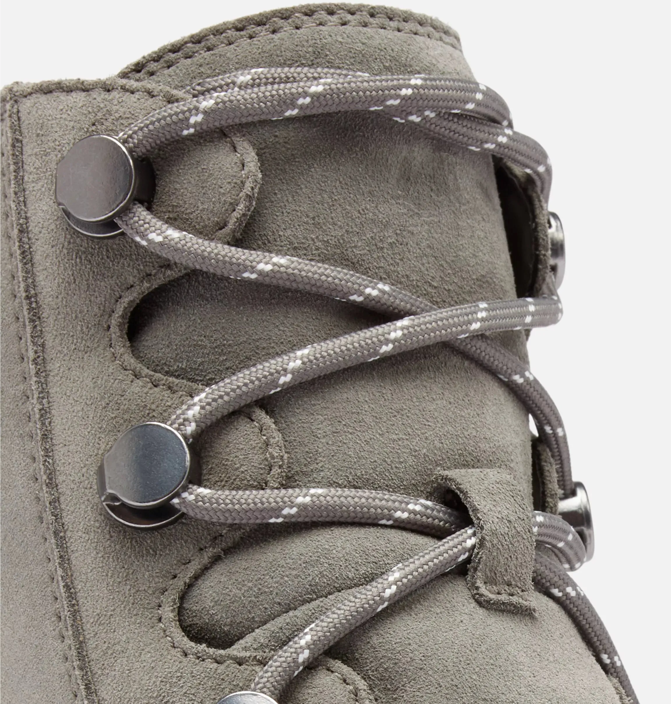 Sorel Women's Sorel Explorer III Joan Waterproof Boots-Quarry, Chalk