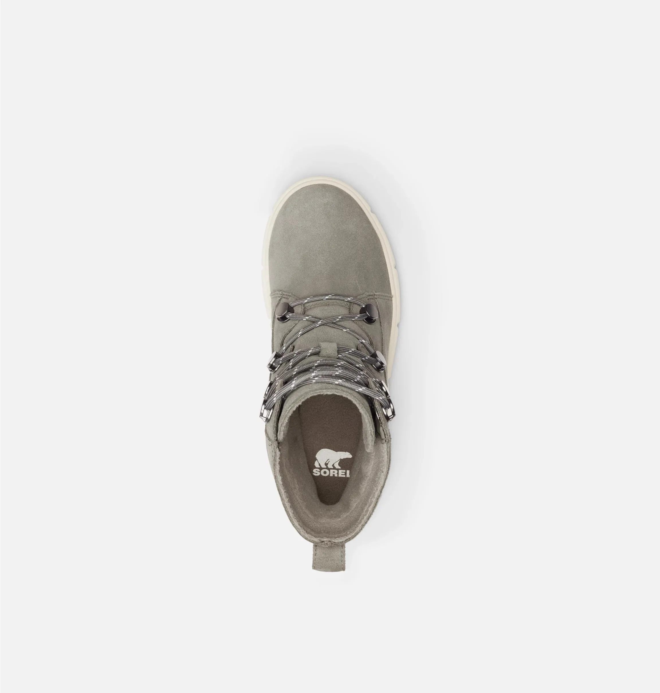Sorel Women's Sorel Explorer III Joan Waterproof Boots-Quarry, Chalk