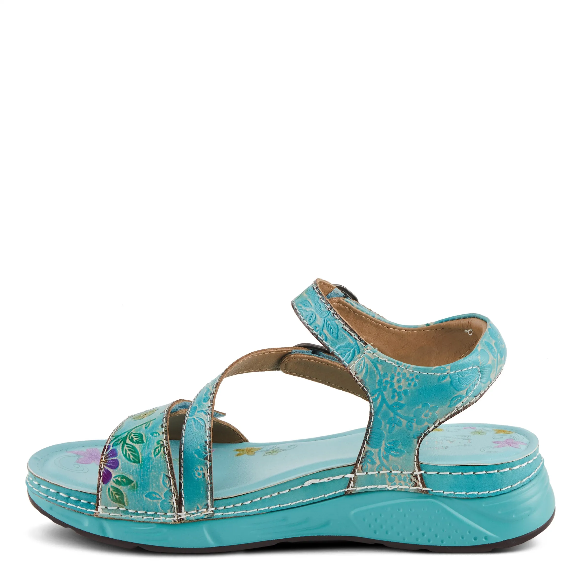 Spring Step Shoes L'Artiste Anneka Sandals Women’s Hand Painted Leather