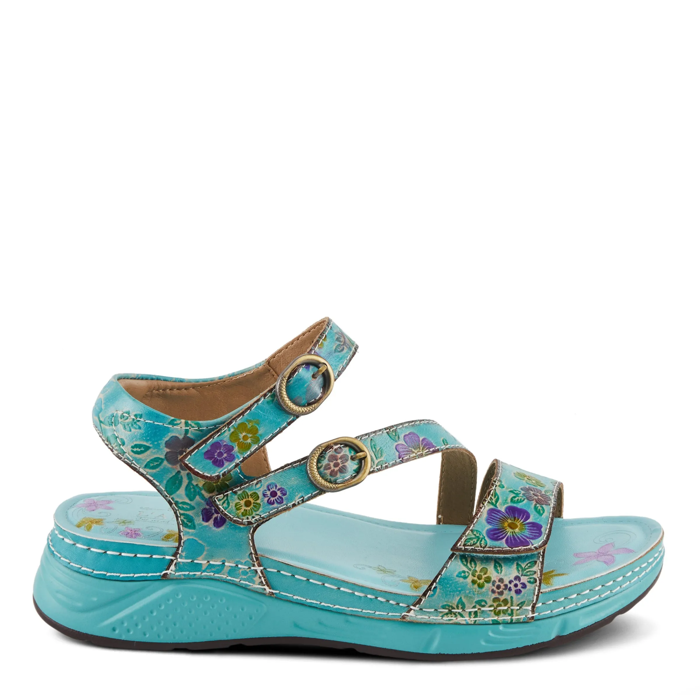 Spring Step Shoes L'Artiste Anneka Sandals Women’s Hand Painted Leather