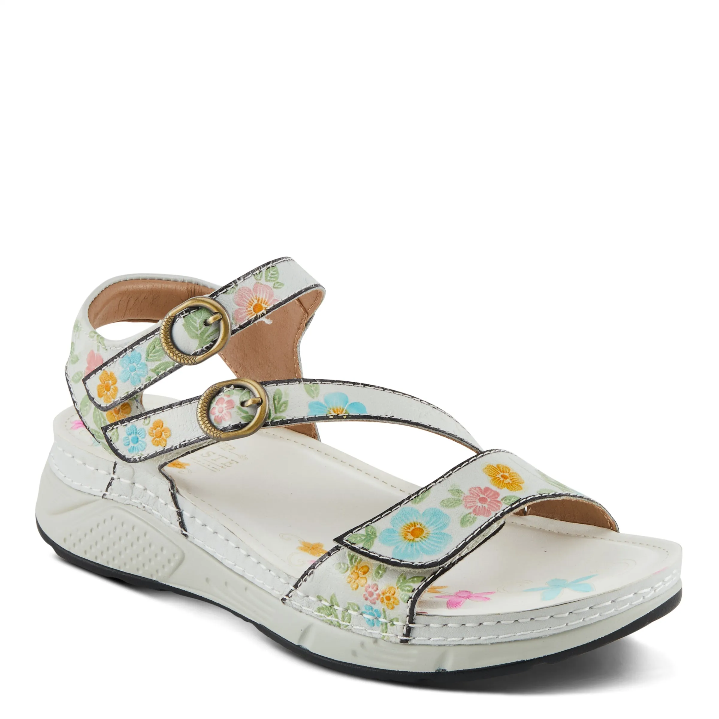 Spring Step Shoes L'Artiste Anneka Sandals Women’s Hand Painted Leather