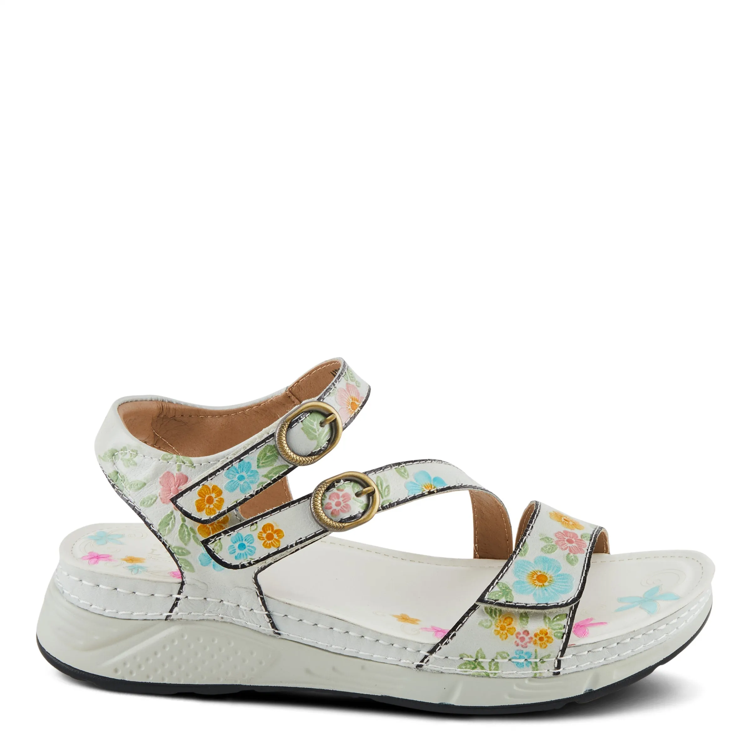 Spring Step Shoes L'Artiste Anneka Sandals Women’s Hand Painted Leather