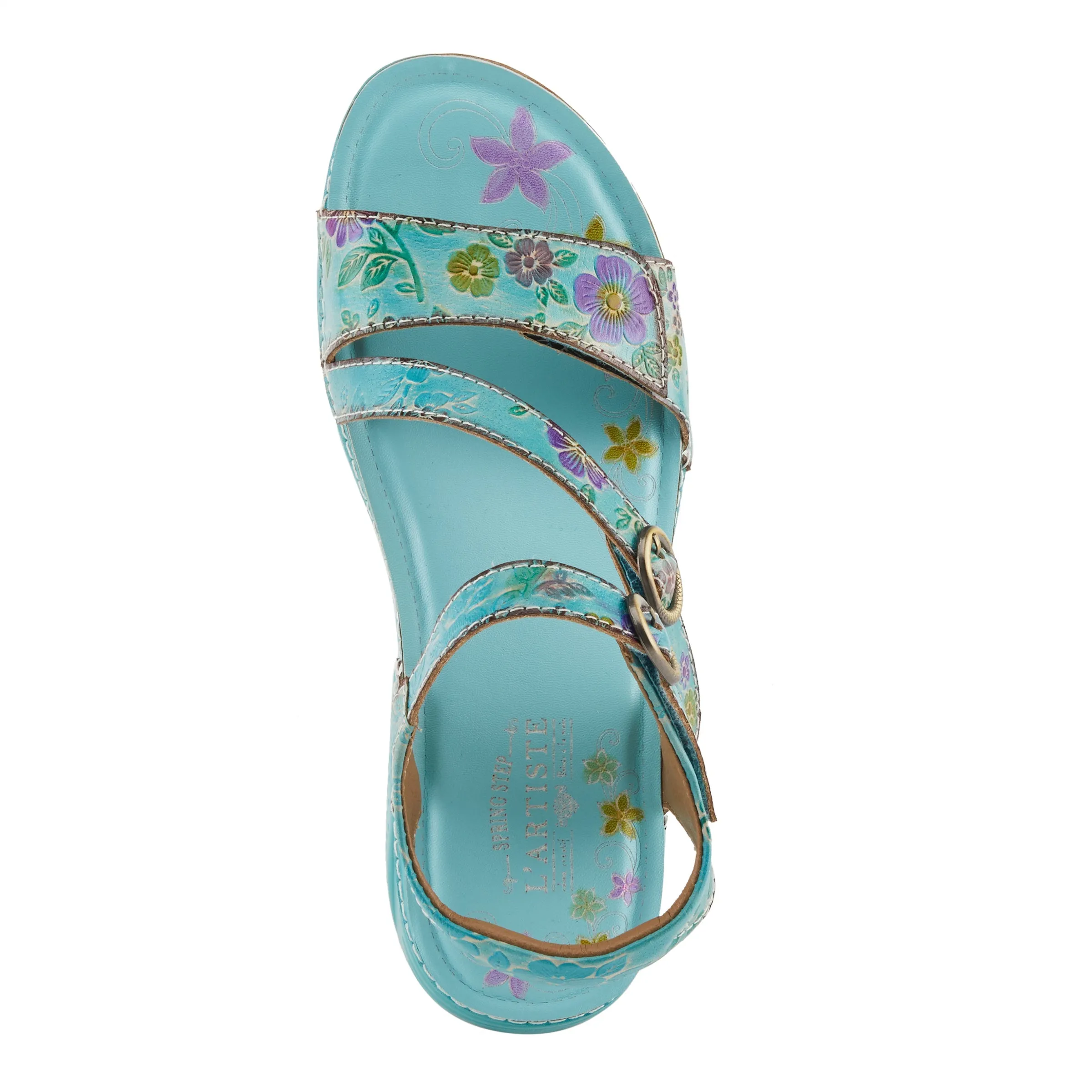 Spring Step Shoes L'Artiste Anneka Sandals Women’s Hand Painted Leather