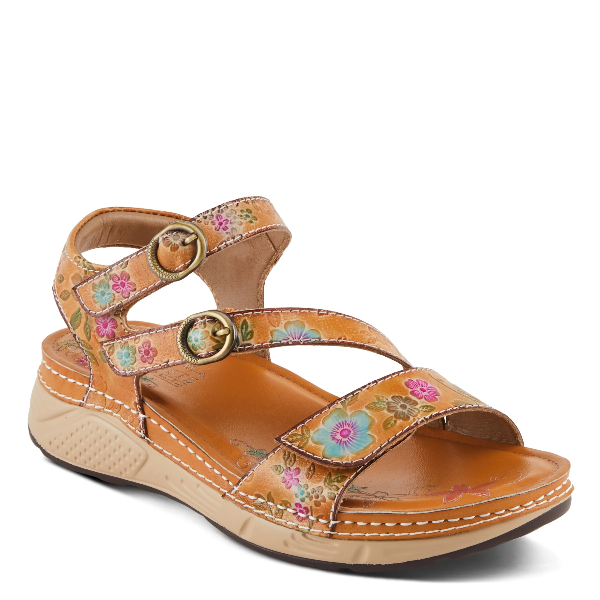 Spring Step Shoes L'Artiste Anneka Sandals Women’s Hand Painted Leather