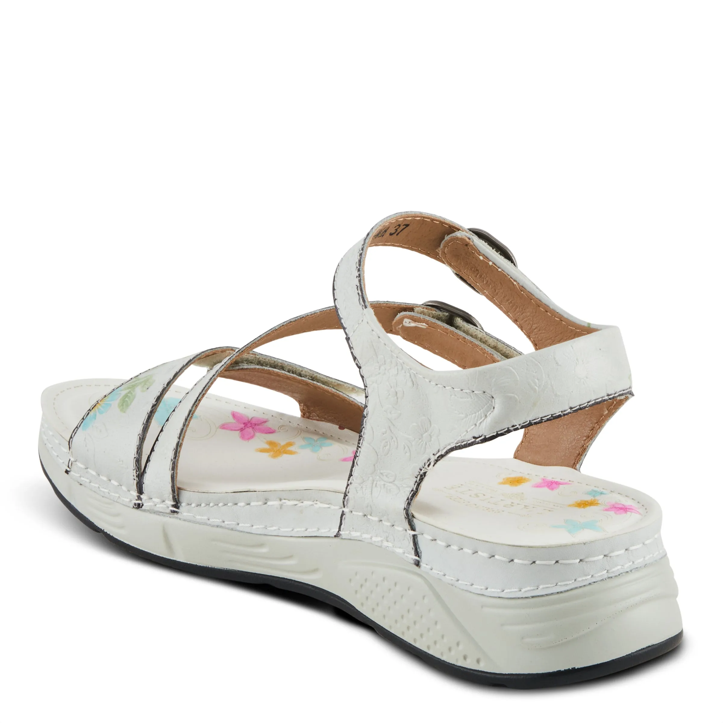 Spring Step Shoes L'Artiste Anneka Sandals Women’s Hand Painted Leather