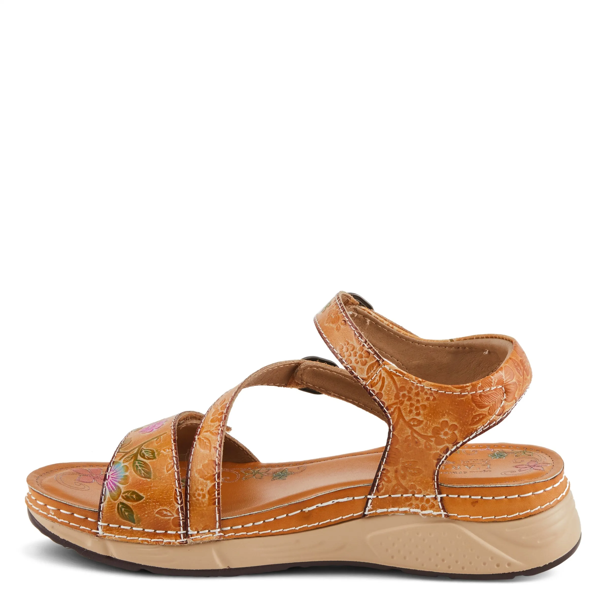 Spring Step Shoes L'Artiste Anneka Sandals Women’s Hand Painted Leather