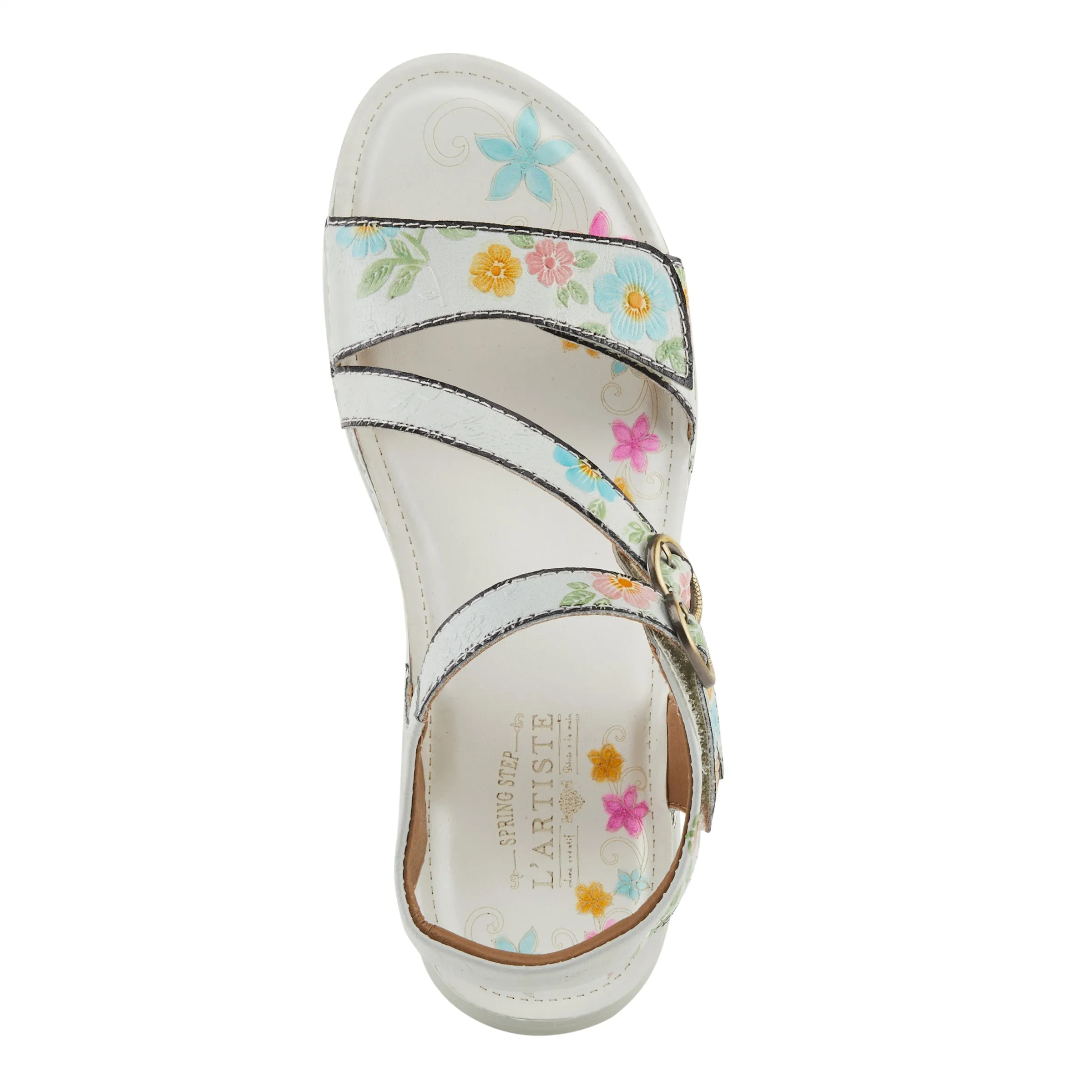 Spring Step Shoes L'Artiste Anneka Sandals Women’s Hand Painted Leather