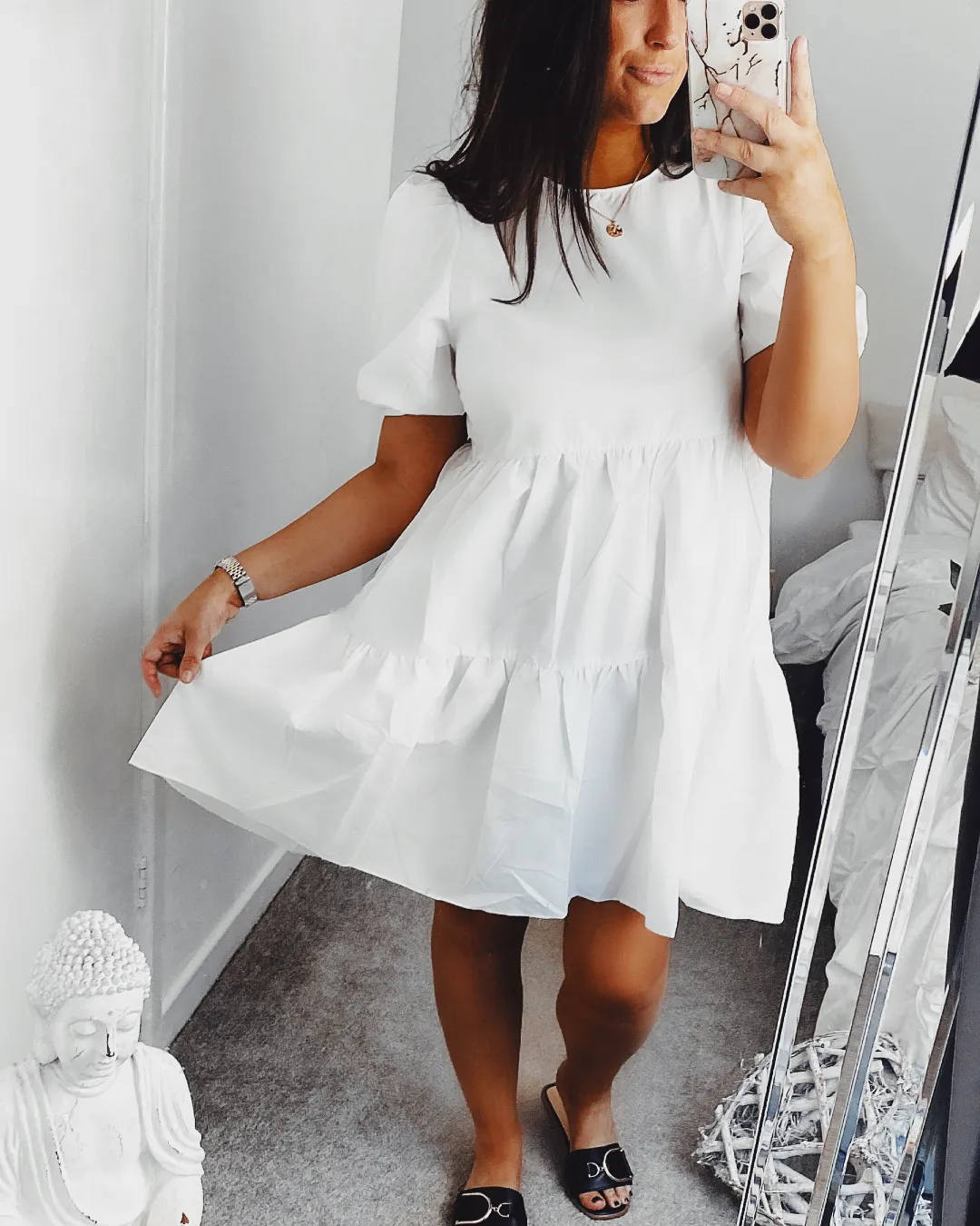 Take a Chance Dress White