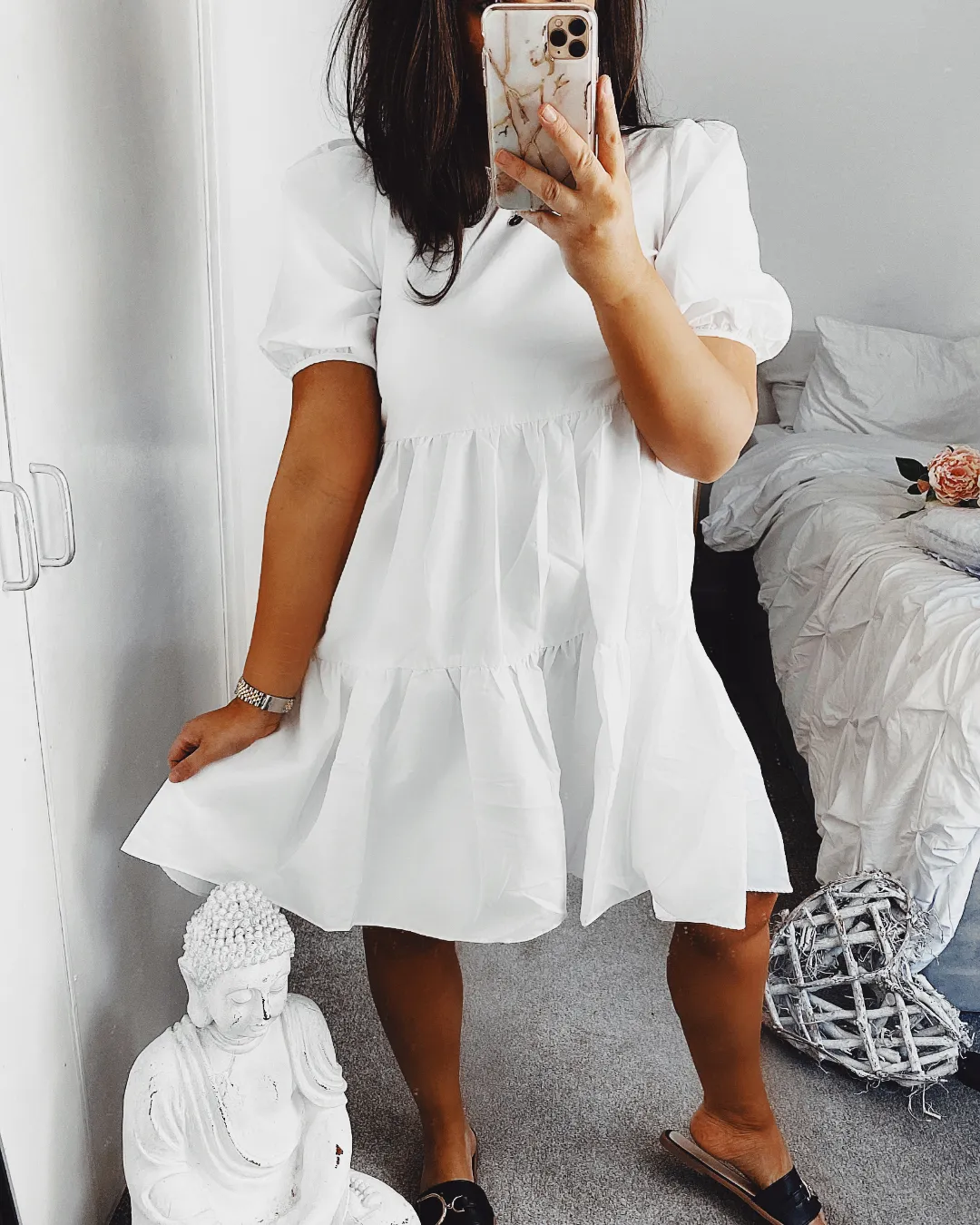 Take a Chance Dress White