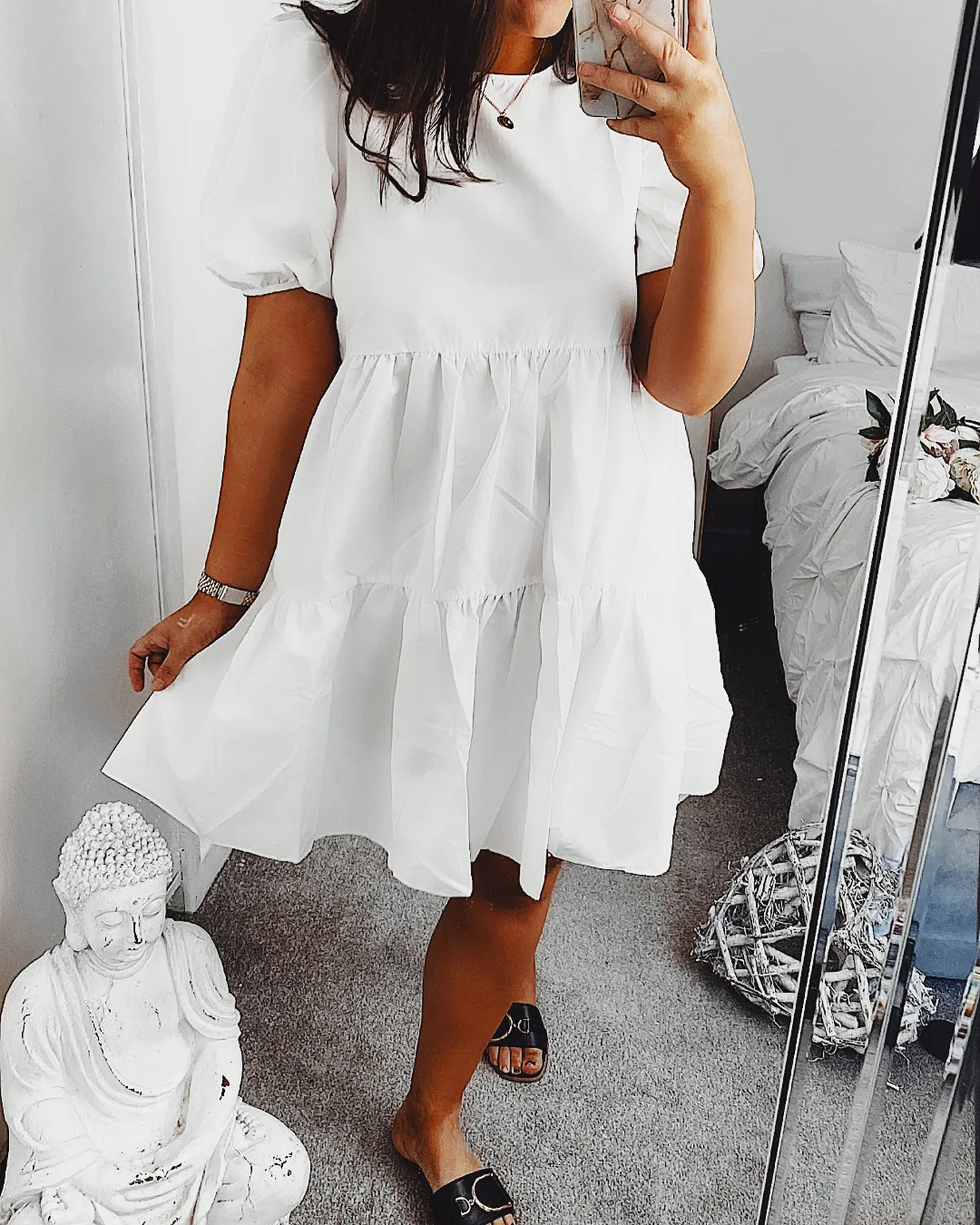 Take a Chance Dress White