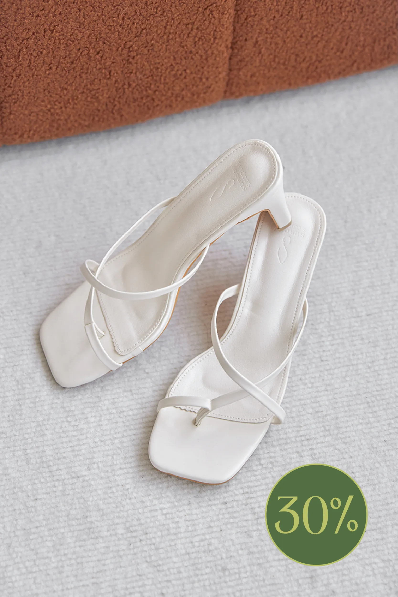 Tamsyn Strappy Heels in Cream