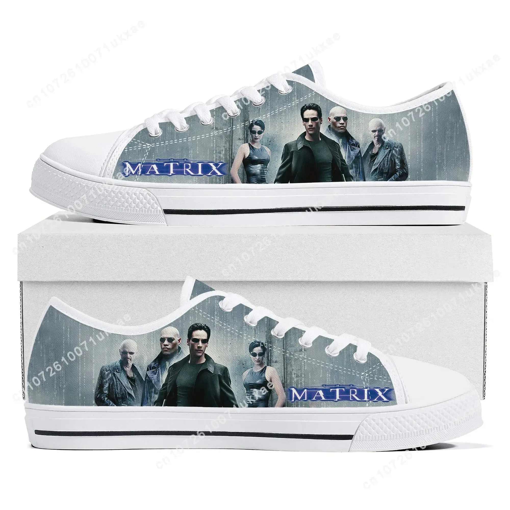 The Matrix Sneakers – Low Top Movie-Inspired Canvas Shoes for Men, Women, Teens, and Kids