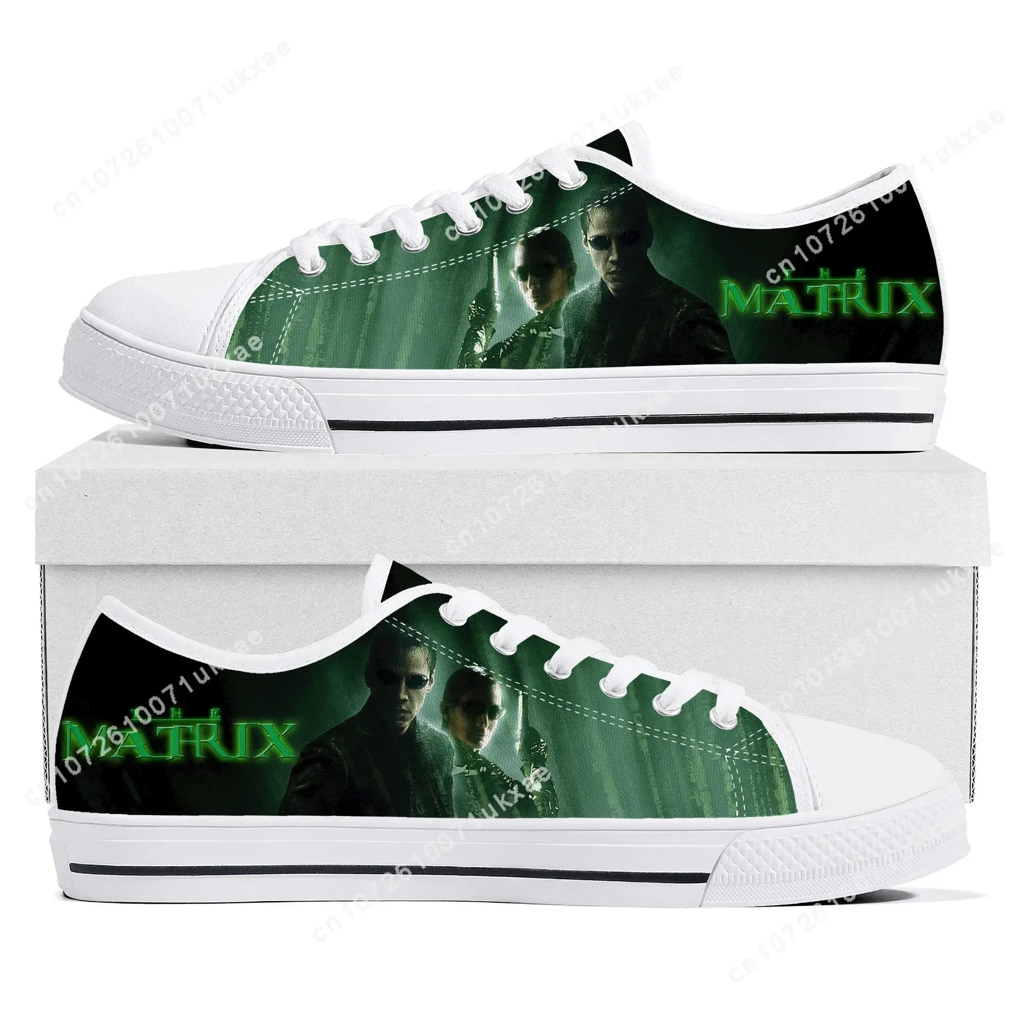 The Matrix Sneakers – Low Top Movie-Inspired Canvas Shoes for Men, Women, Teens, and Kids