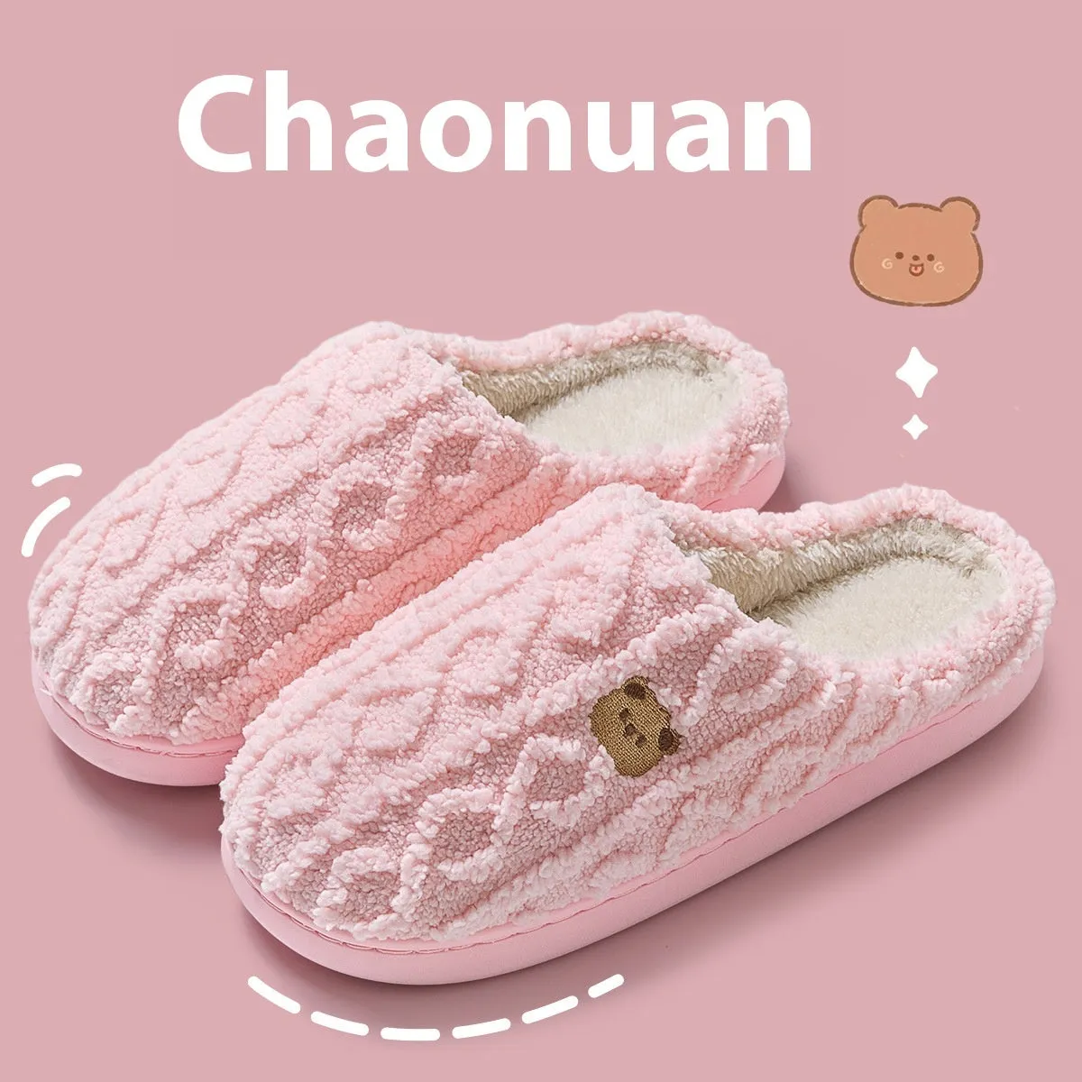Women's Autumn And Winter Non-slip Soft Soled Cotton Slipper Comfortable Indoor cotton slippers Unisex cotton Slippers couples cotton footwear, lioness-love